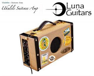 Luna UK SA5 5W Portable Ukulele Amplifier w 9v Battery+AC adaptor+