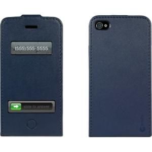 Macally Europa Carrying Case Flip for iPhone Leather Apple iPhone 4 4S