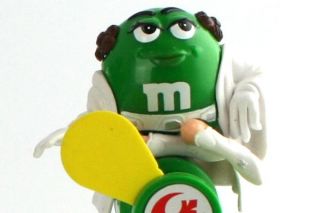 Wars M&M Candy Dispenser Light Saber Mini Princess Leia Green Fan Toy
