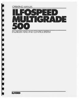Ilford Multigrade 500 Instruction Manual  Early