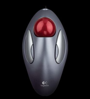 Trackball USB Optical Gaming Mouse Mice for PC Mac Sliver + Bonus Gift
