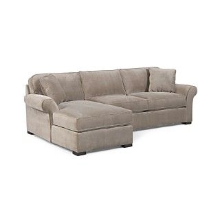 Sectional Sofa, 2 Piece (Apartment Sofa & Chaise) 111W x 66D x 29H