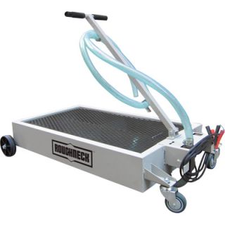 Roughneck Low Profile Oil Drain Dolly with Pump 15 Gal Capacity 12V