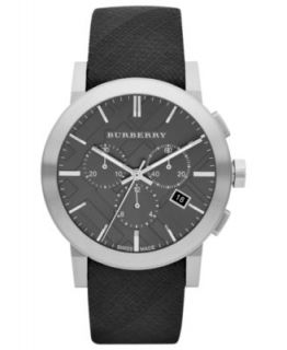 Burberry Watch, Mens Swiss Chronograph Beat Check Fabric Strap 42mm