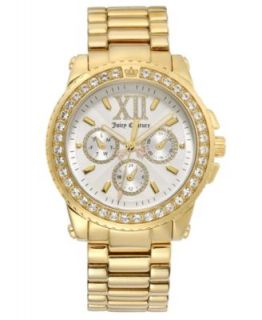 Juicy Couture Watch, Womens Rich Girl Gold Plated Stainless Steel