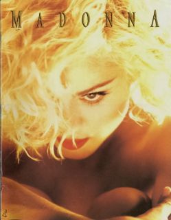 Madonna 1990 Blonde Ambition Concert Tour Program Book
