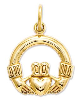 14k Gold Charm, Claddagh Charm   Bracelets   Jewelry & Watches   