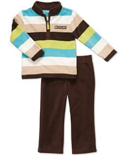Carters Baby Set, Baby Boys Microfleece Striped Shirt and Pants