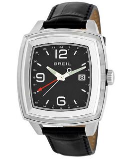 Breil Watch, Mens Black Croco Leather Strap 42mm TW1092   All Watches