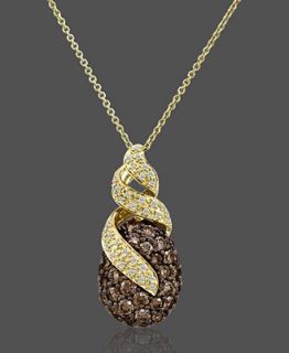 Le Vian 14k Gold Pendant, Chocolate Diamond Drop (2 1/5 ct. t.w.)