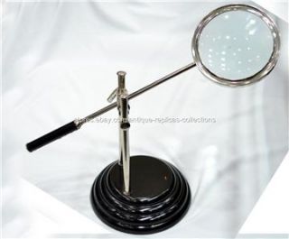 Large Table Loupe Magnification, Magnifying Glass,Nautical Decor, Gift