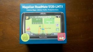 New Magellan Roadmate 5120 LMTX GPS Navigator Lifetime Map Updates
