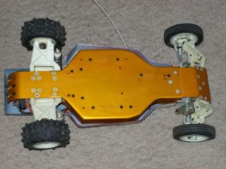 1984 AE Team Associated RC 10 Car, Futaba Remote, Batteries, Chargers