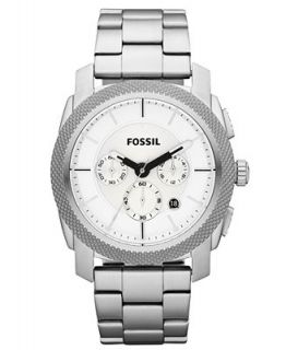 Fossil Watch, Mens Chronograph Machine Stainless Steel Bracelet 45mm