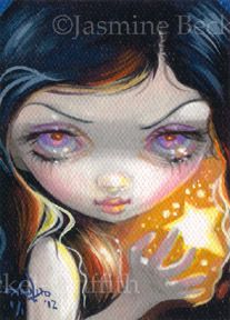 Magic Star Fairy ACEO Card Jasmine Becket Griffith Art Big Eye Gothic