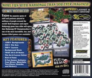 Mahjongg Championship 6 Games PC XP Vista 7 SEALED