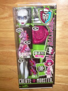 Mattel Monster High Doll Create A Monster Girl Ghost Add on Pack Mix