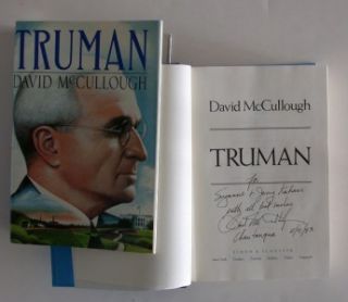 David McCullough Book Signed Dated Inscription Truman HC with DJ 1992