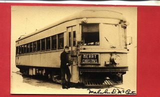 S588 RP 1920s Merry Christmas Malcolm D McCarter IRR Indiana Railroad