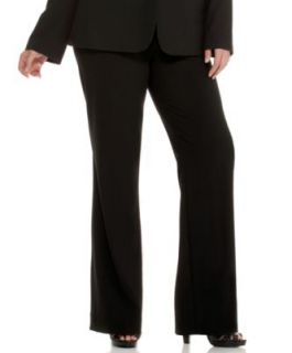Calvin Klein Plus Size Luxe Stretch One Button Jacket & Hudson Pants