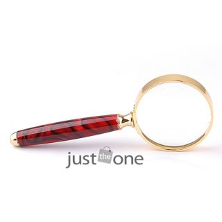 Handheld 6X Magnifying Glass 52mm Diameter Reading Jewelry Loupe