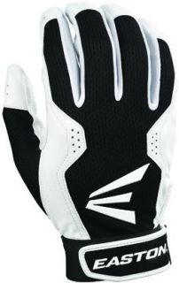 Easton Typhoon 3 Batting Gloves White Black XL