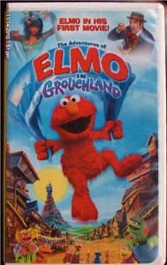 The Adventures of Elmo in Grouchland VHS 1999 Clamshell Puppets Live