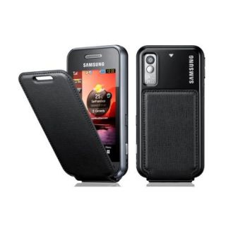 Battery Back Cover For Samsung S5233 Tocco Lite Black Flip Leather