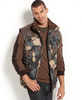 LRG Vest, Root Down Camo   Mens Coats & Jackets