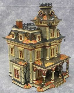 Original Snow Village Grimsly Manor House Spooky Working 55004