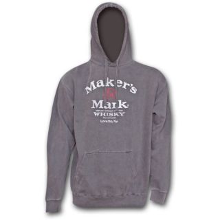 Makers Mark Hooded sweat Shirt Grey