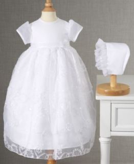 Lauren Madison Baby Dress, Baby Girls Embroidered Christening Dress