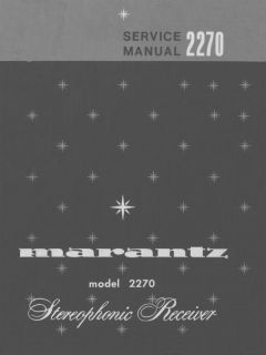 Marantz Amp Receiver Tuner Vintage Repair Manuals DVD