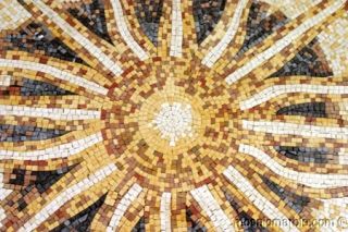 Italian Sun Marble Mosaic Art Tile Decor 99x49 53