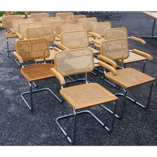 Vintage Italian Marcel Breuer Cesca Side Chair