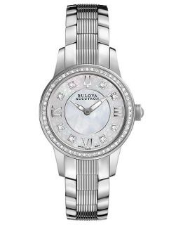 Bulova Accutron Watch, Womens Swiss Masella Diamond Accent Stainless