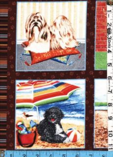 Fabric Marcus A Dogs Life Postcards Monthly Calendar Dogs 13 Images