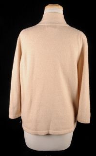  Cashmere Blend Blush Neck Tie Sweater XL