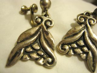 ca.1947 MARGOT DE TAXCO #5341 Silver Mexico Signed Swing Drop Earrings