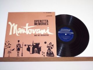 Mantovani Orchestra Operetta Memories 1960 LP Stereo