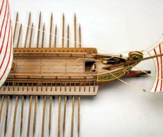Mantua Caesar Roman Bireme Wood Model SHIP Kit New