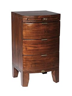 Linea Lyon 3 drawer bedside chest with coffee slide   