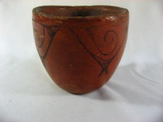 Old Maricopa Pottery Indian Native American Bowl w Great Design