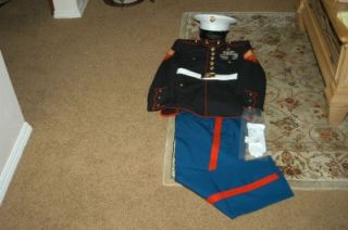US Marine Corps Dress Blue Uniform 38L Recon USMC