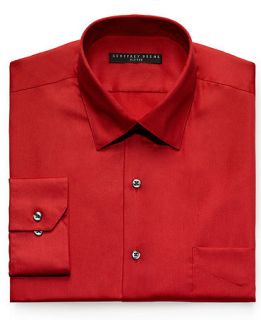 Geoffrey Beene Dress Shirt, Solid Sateen Long Sleeve Shirt   Mens