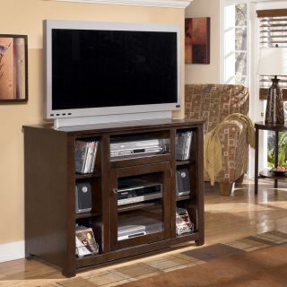 Ashley Marion 42in TV Stand Dark Brown Finish  New