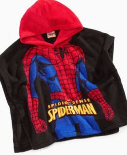 AME Kids Top, Little Boys Plush Spider Man Hooded Poncho