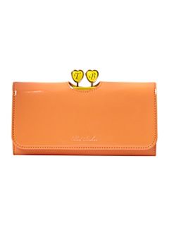 Ted Baker Large orange hearts flapover purse   