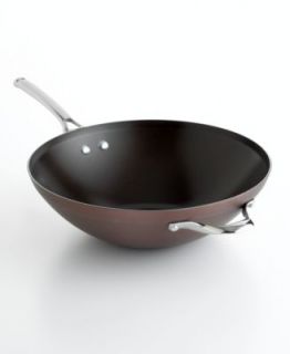 Calphalon Contemporary Stainless Steel Flat Bottom Wok   Cookware