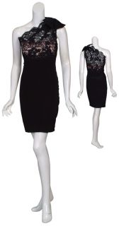 Marchesa Notte Sensational Black Lace Party Dress 10 New